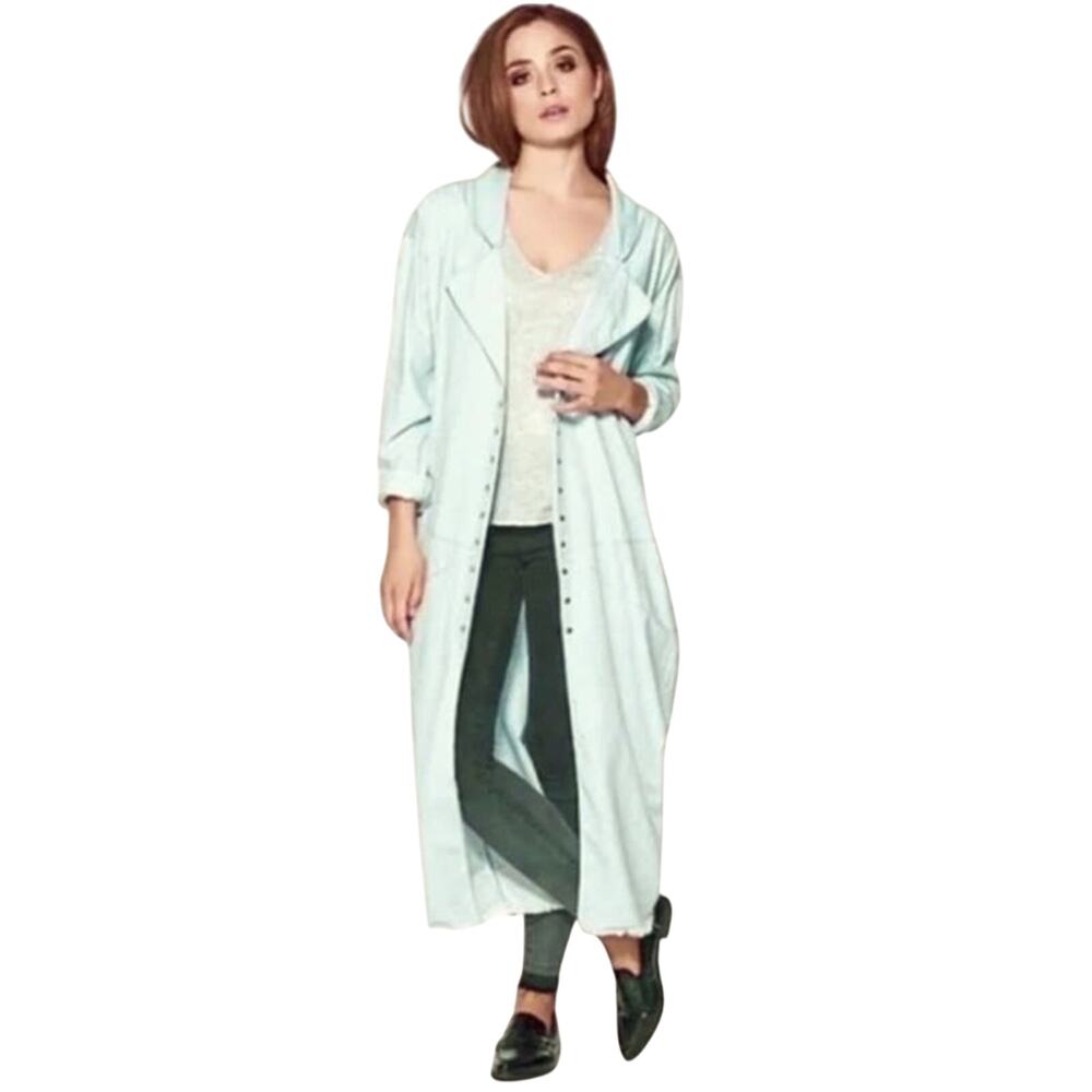NWT One Teaspoon Le Hustle Sage Green Long Duster Utility Jacket XS